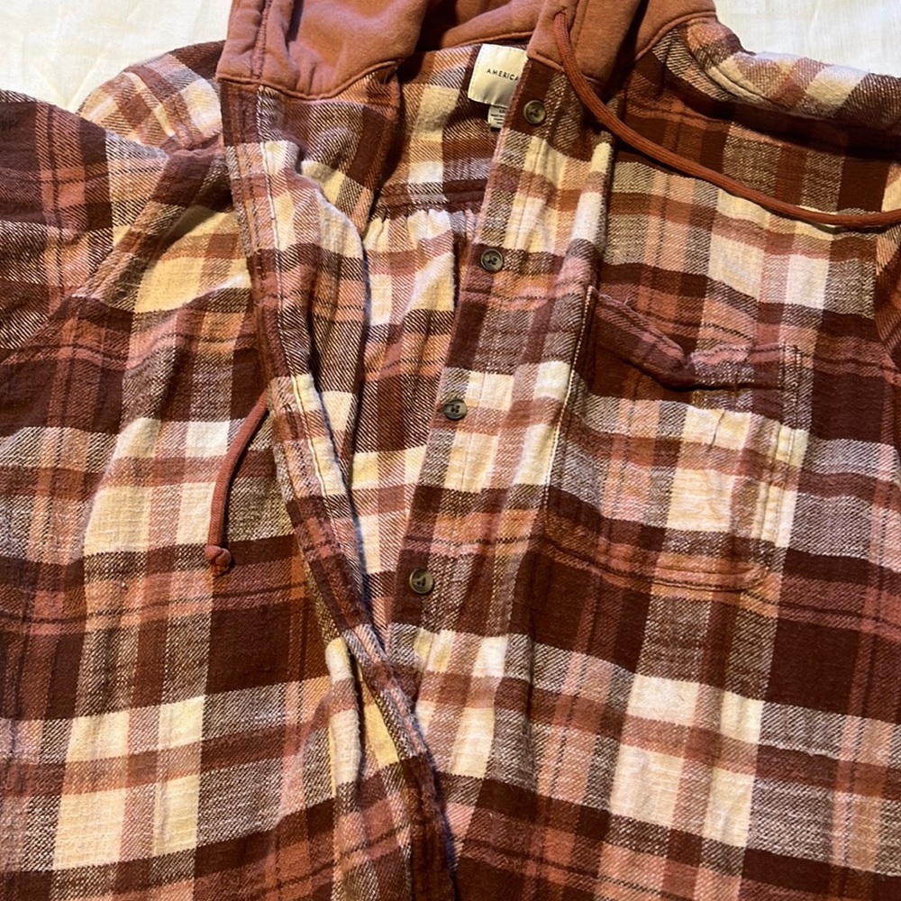 American eagle hooded shirt